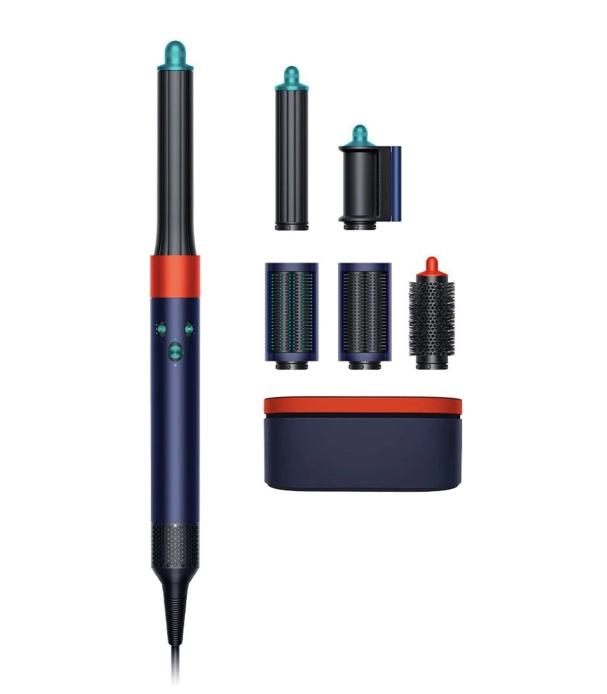 حالت دهنده مو دایسون مدل Dyson Airwrap HS05 Long Special Edition-Prussian Blue/Topaz (سرمهای/نارنجی)