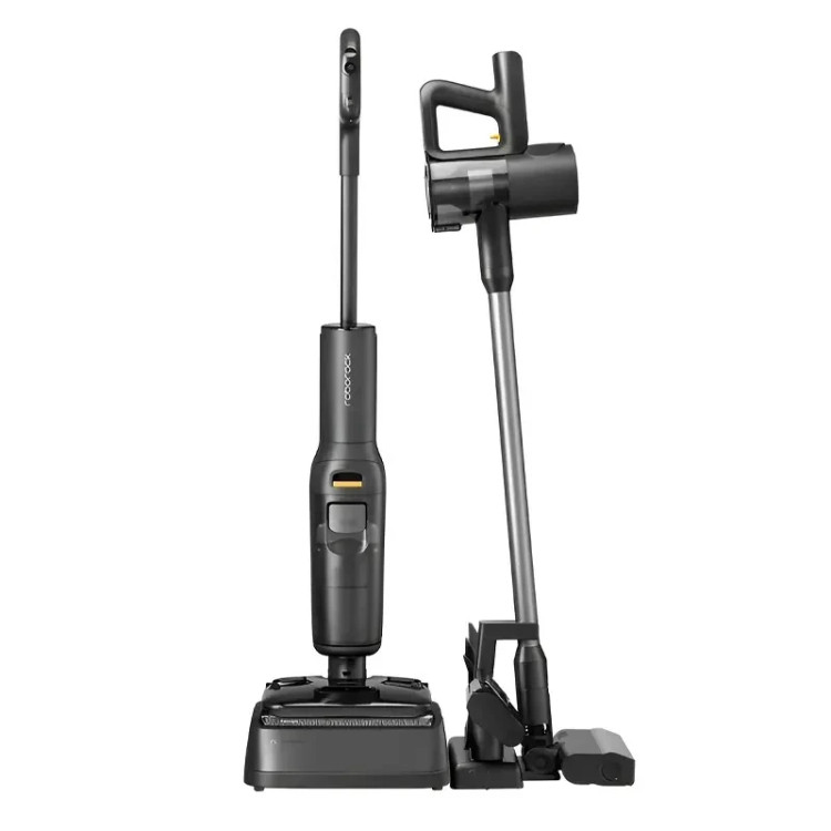 جارو شارژی عصایی روبوراک مدل A30 PRO STEAM COMBO با قدرت مکش 20000 پاسکال، قابلیت جارو دستی و تیکشی مرطوب همزمان، باتری لیتیومی 4000 میلیآمپر ساعت، سیستم فیلتراسیون چندمرحلهای و خشککن خودکار غلتکها
