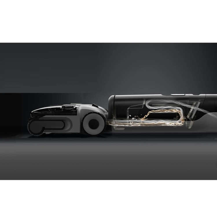 جارو شارژی عصایی روبوراک مدل A30 PRO STEAM COMBO با قدرت مکش 20000 پاسکال، قابلیت جارو دستی و تیکشی مرطوب همزمان، باتری لیتیومی 4000 میلیآمپر ساعت، سیستم فیلتراسیون چندمرحلهای و خشککن خودکار غلتکها