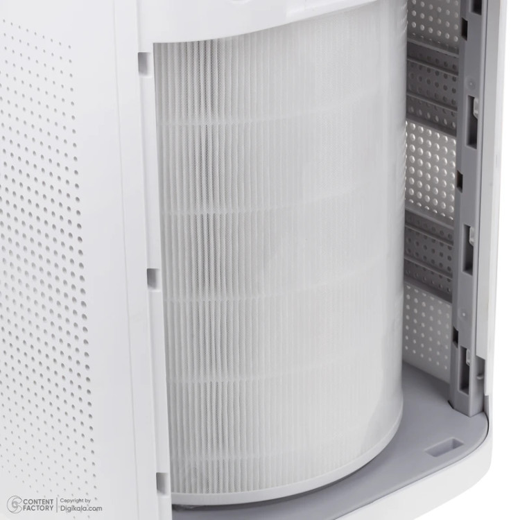 تصفیه کننده هوا یک مرحلهای ایستکول مدل TM-TW500UV، دارای فیلتر HEPA، کربن فعال و فیلتر اولیه، مناسب فضاهای داخلی و بیش از 64 مترمربع، مجهز به یونساز و استریلیزاسیون UV، با نمایشگر وضعیت لمسی، نشانگر کیفیت هوا و تنظیم 5 سرعت فن